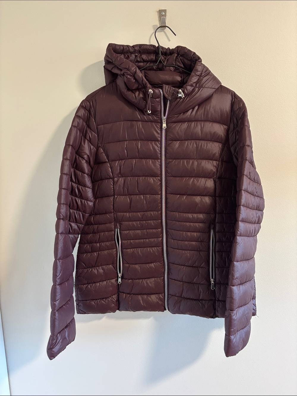 Point Zero Women’s Lightweight Quilted Hooded Puffer Jacket Size S